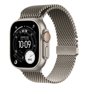 ساعت هوشمند 49 میلی متری اپل مدل Ultra 3 Natural Titanium Case با بند Titanium Milanese